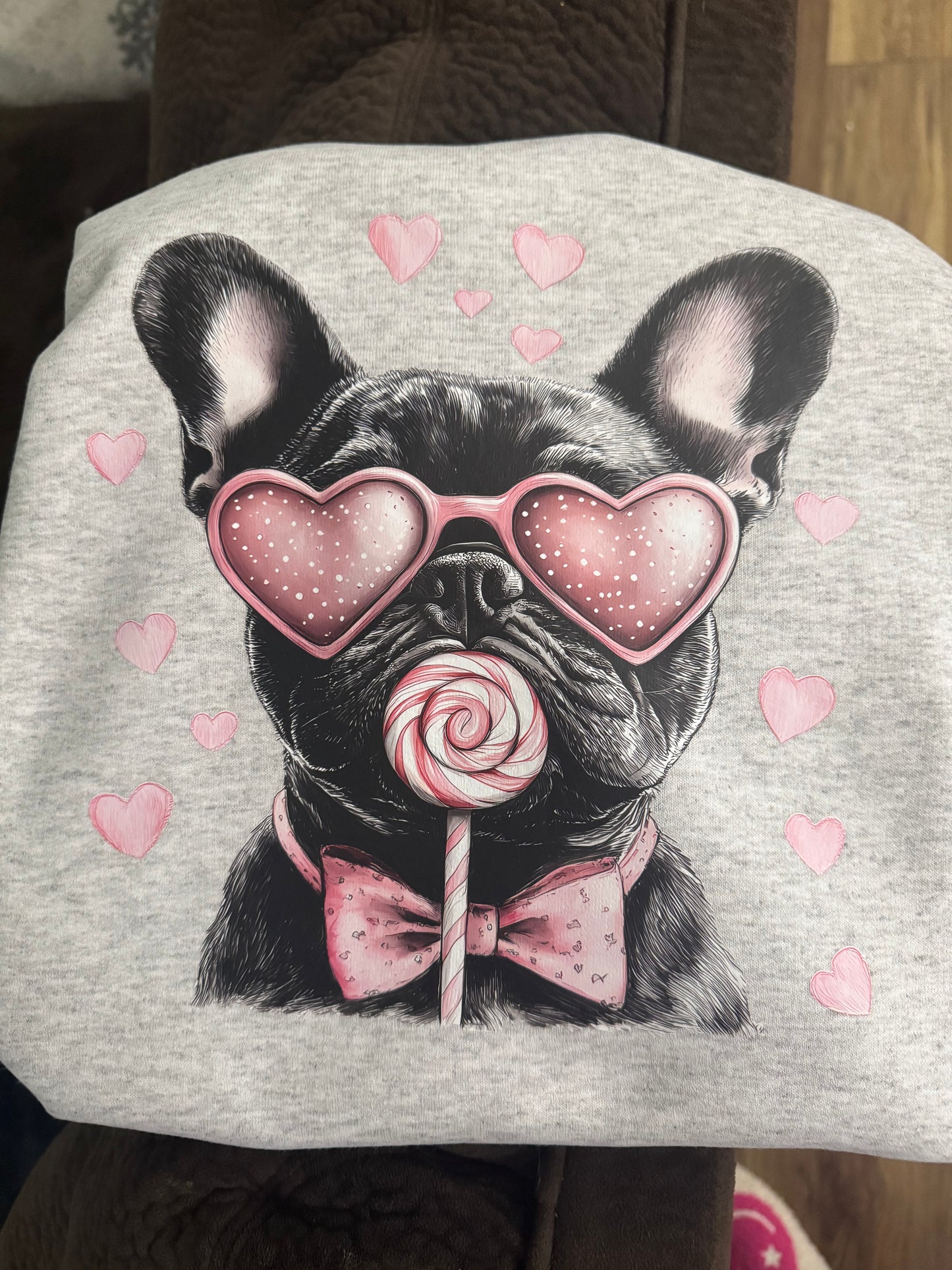 Frenchie dog heart