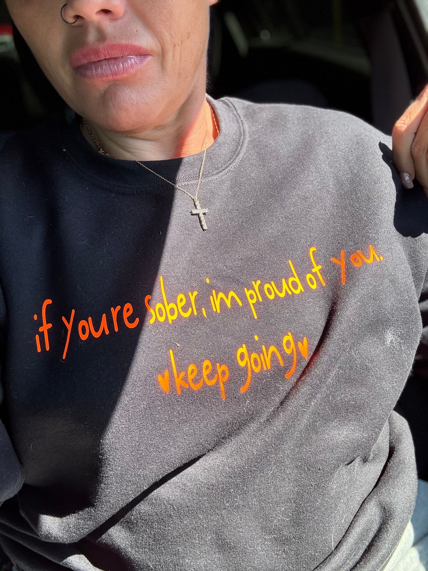 If you’re sober I’m proud of you