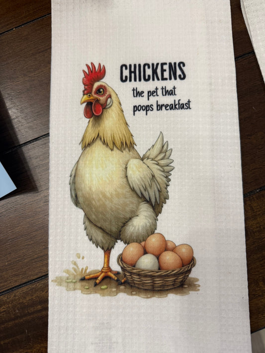 Chicken kitchen towel or t shirt