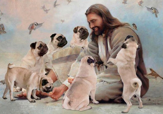 Jesus and pugs