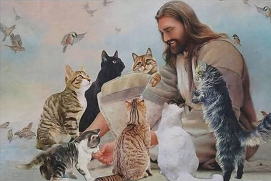 Jesus  and cats