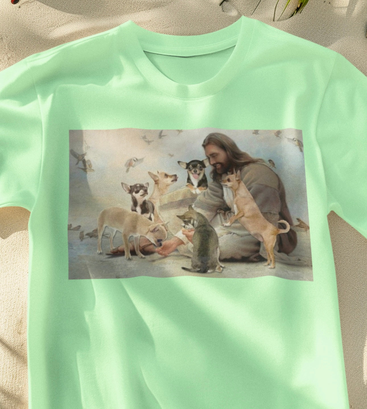 Jesus and Jack Russell Terrier