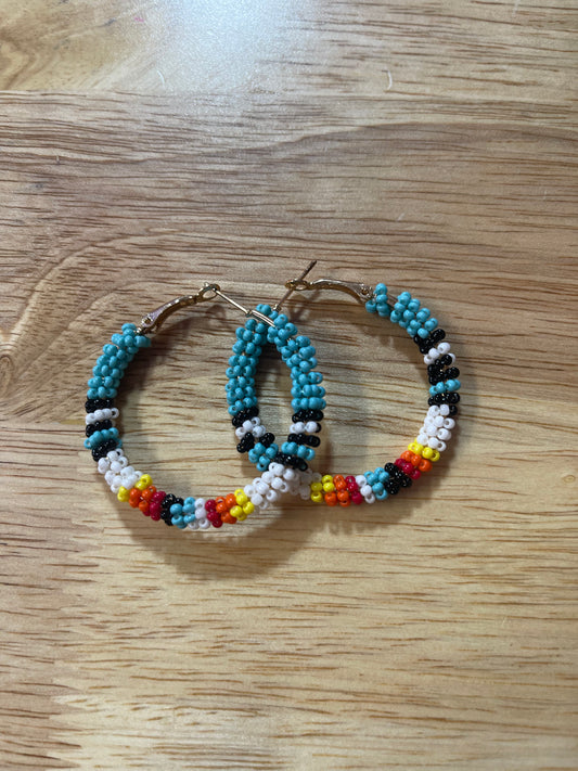 Multicolor Bead Earrings