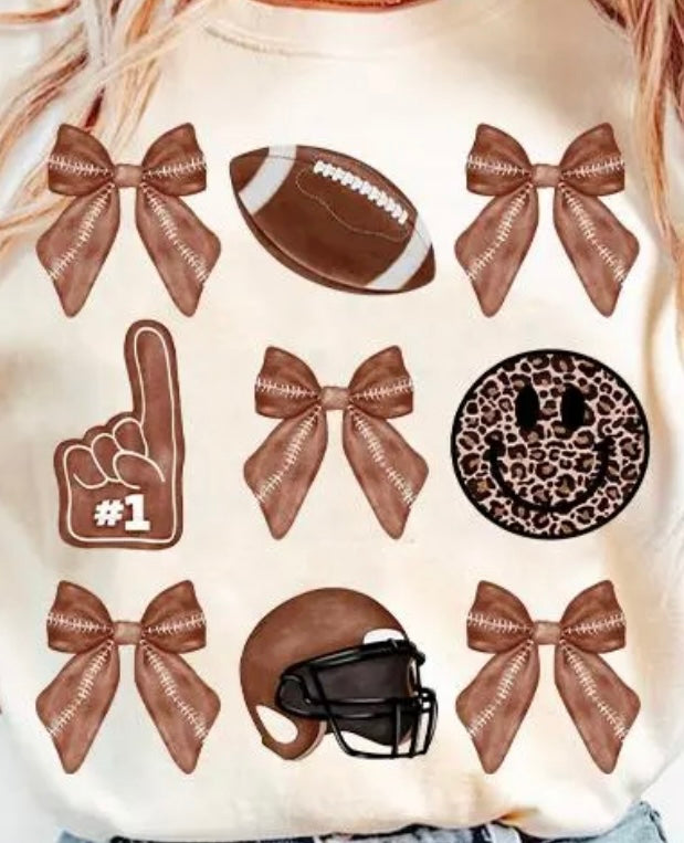 Football Theme & Bows