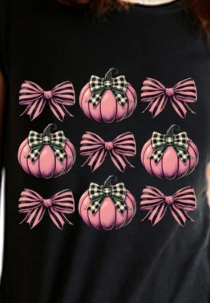 Pink Pumpkins & Pink Bows