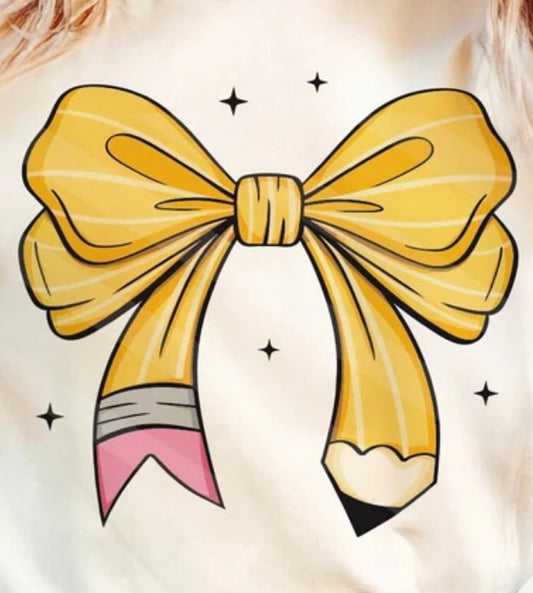 Teacher Pencil Bow