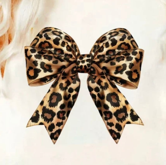 Cheetah Print Bow