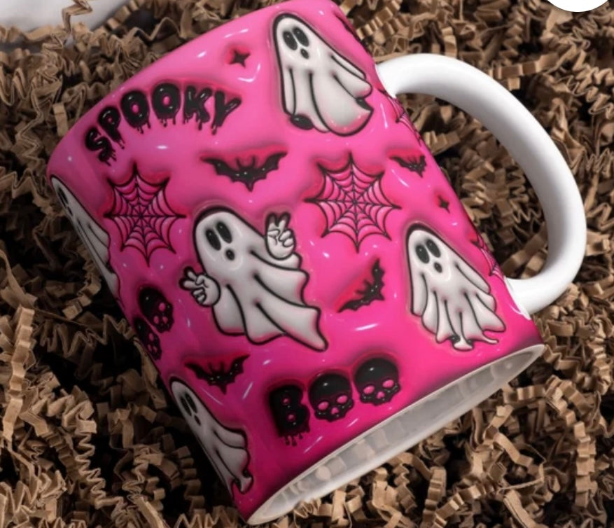 Pink Ghost Mug