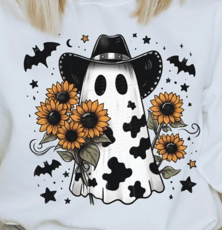 Ghost with Sunflowers