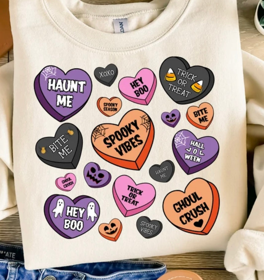 Halloween Conversation Hearts