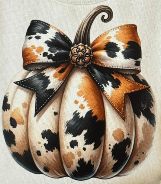 Cow Print Pumpkin