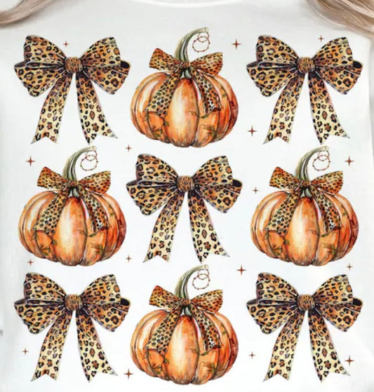 Pumpkins & Cheetah Bows