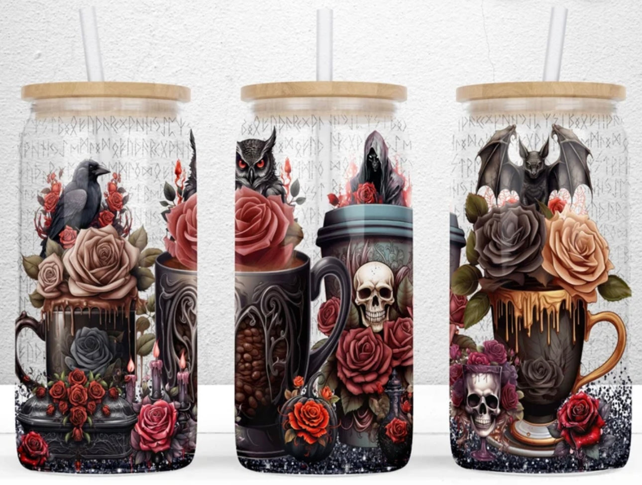 Halloween Glass Cup