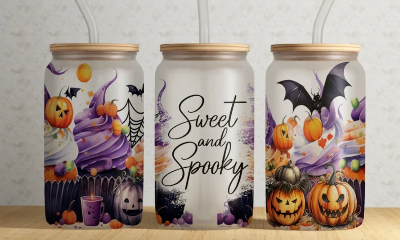 Sweet & Spooky Glass Cup