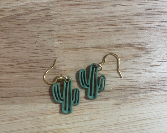 Small Cactus Earrings