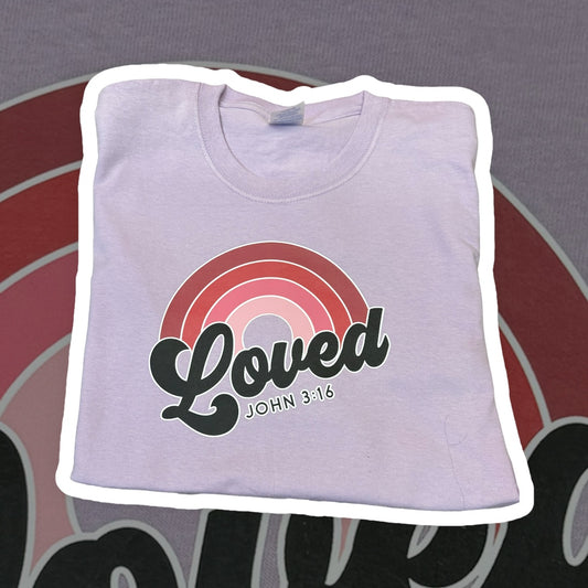 Loved John- Valentine   (pick shirt color)