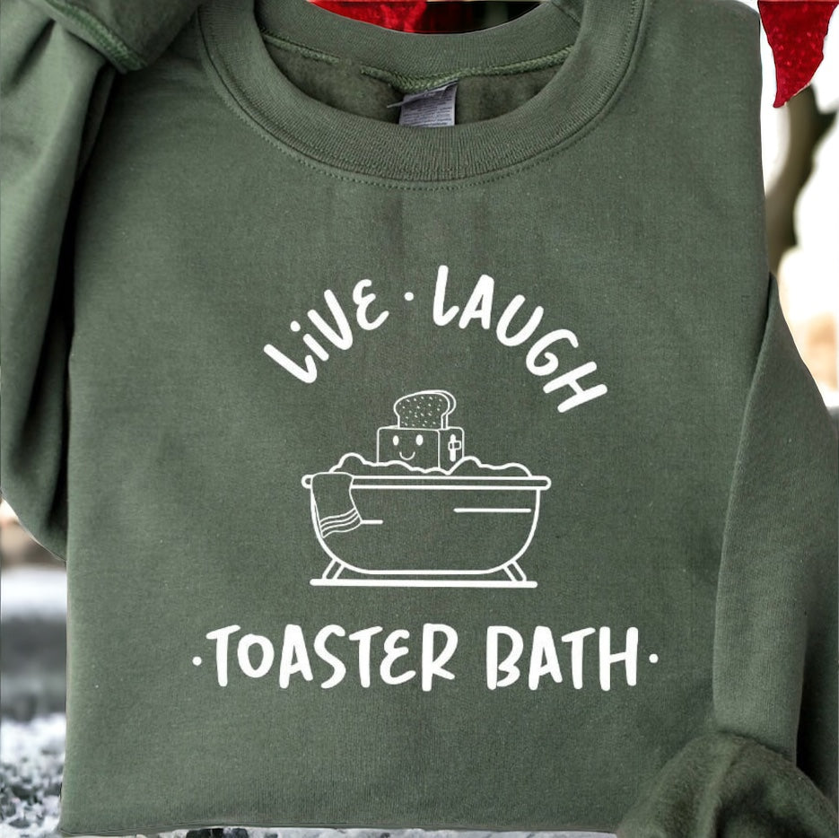 Live laugh toaster bath